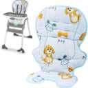Runhike High Chair Cover Replacement Compatible with Ingenuity Soft Cushion with Anti-Slip Pad and Protecting Water Spills