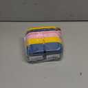 3 Pack Reusable Silicone Snack Containers with Lids, 8.5oz 2 Compartment Snackle Box Containers, Ideal Portable Small Snack Pack Containers for School, Office and Picnic (Blue, Pink, Yellow)