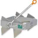 Box Anchor for Boats, Offshore, Small,Silver