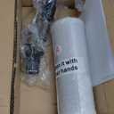 PoKat 23'' Farmhouse Table Lamps Set of 2, Brown Rustic Lamps for Living Room Bedroom Night Stands, Bedside Nightstands Living Room Table Lamps for End Side Table, Dark Wood Grain