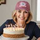 40th Birthday Gifts Women Men Vintage 1985 Embroidered Baseball Cap Gift Ideas Hat (One Size)