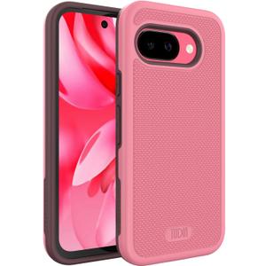 TUDIA for Google Pixel 9a Case (2025) - [MergeGrip] Dual Layer Heavy Duty Slim [Military Grade Drop Tested] Shockproof Protective Pixel 9A Phone Cases - Smokey Pink