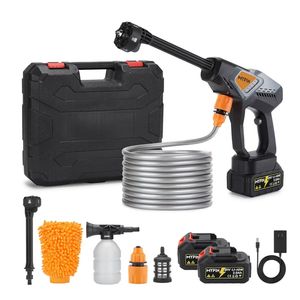 Portable Cordless Pressure Washer, 600 PSI Rechargeable Battery Powered Pressure Washer, 6-in-1 Nozzle with Standard Nozzle for Car Floor Wall Fence Cleaning