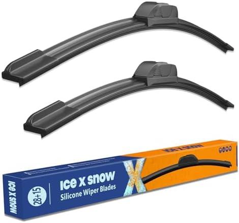 28"+15" Water Repellent Windshield Wiper Blades Replacement For NISSAN Sentra 2019 2018 2017 2016 2015 2014 2013 Silicone Automotive Replacement Windshield Wiper Blades for My Car