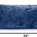 BEDELITE Velvet Body Pillow Cover with Zipper, Soft and Plush 20x54 Long Pillow Case, Velvety Smooth and Cozy Body Pillow Pillowcase for Bedroom and Couch, for All Seasons(Navy Blue)