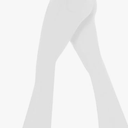 Yoga Pants with Pockets for Women Crossover Flare Leggings Wide Leg Pants for Women Tummy Control, S - White
