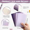 Eaasty 100 Pcs Mini Notebooks Bulk Small Pocket Notepads 3.35" x 5" Journals Lined Paper Gradual Cover Blank Paper for Student Teacher Coworker CNA Nurse Employee School Office Graduation (Purple)