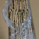 Storage Baskets 4 Pcs Water Hyacinth Cube 11.2x11.2inch Storage Bins,Foldable Woven Baskets for Bathroom, Bedroom, Laundry, Pantry, Shelves