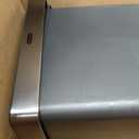 Rubbermaid Premier Series III Step-On Trash Can for Home and Kitchen, with Stainless Steel Rim, 12.4 Gallon, Charcoal, for Home/Kitchen/Garage/Apartment/Office