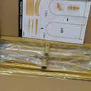 Metal Arch Backdrop Stand 7.2FT+6FT Wedding Arch Backdrop Stand Set of 2 Gold Backdrop Arch Stand Wedding Arch Frame for Wedding Ceremony Birthday Party Decoration Arbors of Metal