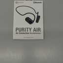 Purity Air Open Ear Headphones - True Air Conduction Wireless Bluetooth Open Ear Earbuds with Dual Mic for iPhone/Android - Secured Long Wearing Comfort, Sports Sweat Resistant (Black/Black)