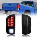 KEWISAUTO LED Tail Lights for Dodge RAM 1500 02-06/2500 3500 03-06, New Upgrade Black LED Taillights Rear Brake Stop Lamps for Dodge Ram 1500 2002-2006 / Ram 2500 3500 2003-2006 Accessories (2PCS)