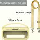 JCHPINE Silicone Cover Case for Bose SoundLink Flex Portable Bluetooth Speaker 2nd Gen, Protective Holder Accessories (Citrus Yellow)