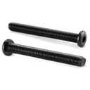 M10 x 110mm 10Pcs Flat Head Hex Socket Cap Screws Bolts, 304 Stainless Steel 18-8, Full Thread, Black Oxide by SG TZH (with Hex Spanner)