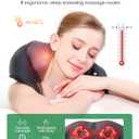 Cordless Shiatsu Neck and Back Massager with Heat for Pain Relief Deep Tissue, Rechargeable Electric 4D Kneading Massage Pillow for Shoulder/Leg/Body Muscles, Best Gifts for Men/Women/Mom/Dad (American Dream-style (Pro Max-cordless))