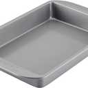 Farberware Nonstick Bakeware Baking Pan / Nonstick Cake Pan, Rectangle - 9 Inch x 13 Inch, Gray