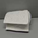 Halloscume 28.35 Inch Christmas Tree Collar Xmas Trees Skirt Boho Rustic White Faux Fur Christmas Tree Ring Skirt with Trees Pattern for Xmas Holiday Decoration Home Decor