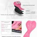 Women's Mountain Bike Shorts 4D Padded Cycling Shorts with Zipper Pockets High Waist Biking Riding Cycle Shorts (Pink)