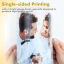 Koala Glossy Thin Inkjet Printer Paper for DIY Chip Bag and Print Brochure Flyer 8.5x11 Inches 100 Sheets 36LB for Inkjet Printers Use DYE INK