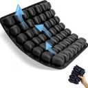 JNHEST Travel Seat Cushion, Without Pump Inflatable Seat Cushion for Long Flights, Press Design Air Portable Seat Travel Cushion, 49 Airbags for Car,Office,Stadium,Ergonomically Pressure Relief.