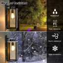 Large Size Outdoor Wall Light Fixtures, Exterior Lighting Fixtures Porch Sconces Wall Mounted, Waterproof Black Outdoor Wall Lanterns Lamps, Outside Lights for House Patio Front Door Entryway, 2-Pack