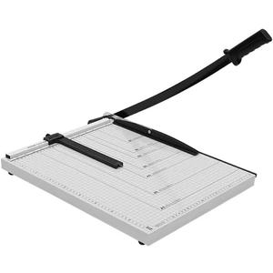 Guillotine Paper Cutter 18 Inch - Professional Large Paper Heavy Duty Trimmer, Steel Base 12-Sheet Capacity for Cardstock & Photos, Safety Lock & Self-Sharpening Blade for Office, School, Craft Studio (A3, White)