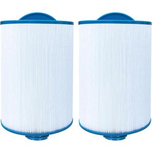 Spa Filter Compatible with 6CH-940, FC-0359, PWW50P3 (1 1/2" Coarse Thread), 817-0050, 25252, 03FIL1400, SAE Thread, 45 sq.ft., 2 Pack