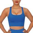 Women's Racerback Sports Bra - Seamless Compression Workout Bras for Women, Yoga Bra Top for Running & Gym