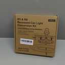 Recessed to Pendant Light Converter Kit - 6 Inch Can Light Conversion, Includes E26 Socket, Mounting Bracket, Round Ceiling Plate & 3D Black Cover