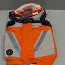 IECOii Dog Winter Coat Waterproof - Orange, Medium - Dog Coat with Harness Built in for Medium Dogs, Thermal Warm Fleece Lined with Zip Up Cold Weather Jacket,Reflective Snowsuit for Outdoor Hiking (Medium(Chest:20.9 in))