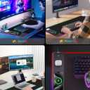 TopMade Wireless Charging RGB Mouse Pad, Waterproof Gaming Desk Pad with 4 Light Modes & 11 RGB Colors, Ultra-Smooth Surface, Non-Slip Base, 31.5"x15.75" XXL Large Desk Mat for MacBook, PC, Laptop