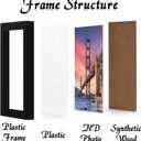 6 Sets 17x22 Picture Frame, Frames for 17 x 22 Canvas Collage Photo Poster Certificate Wall Gallery, High Transparent Horizontal Vertical Black 17 by 22 Inches