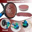 50 Pack 9-Inch 10 Hole 240 Grit Hook-and-Loop Drywall Sandpaper - Aluminum Oxide Sanding Disc for 9" Drywall Sander Wood Furniture Finishing