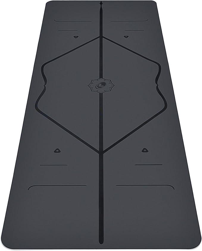 Liforme Original Yoga Mat Free Yoga Bag Included - Patented Alignment System, Warrior-like Grip, Non-slip, Eco-friendly, sweat-resistant, long, wide, 4.2mm thick mat for comfort