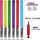 Smilixin 13 Pieces Inflatable Light Saber Sword Toys, Inflatable Lightsaber Swords for Star Wars Themed Party, Inflatable Sword Toys Party Bags Stocking Stuffers for Cosplay Party Favors,6 Colors