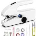 Handheld Sewing Machine,Two dear,Mini sewing machine,Easy to Use and Fast Stitch Suitable for Clothes,Fabrics, DIY Home Travel Electric Handheld Sewing Machine for Beginners.(White)