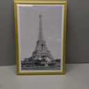 upsimples 12x18 Picture Frame, Display Pictures 11x17 with Mat or 12 x 18 Without, Wall Hanging Poster Frames, Gold, 1 Pack