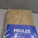 MIULEE Brown Linen Curtains 96 Inches Long for Bedroom Living Room, Soft Thick Linen Textured Window Drapes Semi Sheer Light Filtering Back Tab Rod Pocket Burlap Look Farmhouse Decor, 2 Panels Set