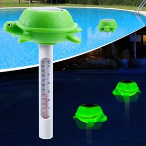 KingSom Floating Pool Thermometer,Solar Turtle Pools Thermometers,Easy to Read Pool Temperature thermometers at Night,Pro Pond Thermometer,Water Thermometers for Hot tub-1PC