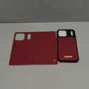 Wallet Case for iPhone 17 Pro Max Compatible with Magsafe, 2-IN-1 PU Leather Flip RFID Blocking Card Holder Stand Shockproof Magnetic Detachable Case for iPhone 17 Pro Max Case 6.9", Burgundy