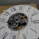 FirsTime & Co. White Shiplap Gears Wall Clock, Large Vintage Decor for Living Room, Home Office, Round, Wood and Plastic, Farmhouse, 27 inches