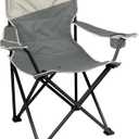 Coleman Big-N-Tall Camping Chair with Cup Holder & Side Pocket, Water-Resistant XL Outdoor Seat Supports up to 600 lbs, Great for Camping, Tailgating, Firepits, Patio, & More