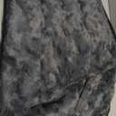 Calming Large Dog Bed for Couch, 41 x 37 inch Removable Couch Cover for Dogs Washable, Non-Slip Fluffy Plush Dog Sofa Mat for Furniture Protector - Dark Grey