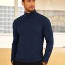 COOFANDY Men's Turtleneck Sweater Slim Fit Lightweight Basic Ribbed Sweaters (S)