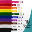 Pipe Cleaners Craft - 1000 Pcs Multi-Colored Chenille Stems, 6mm x 12 Inch Fuzzy Sticks, 10 Assorted Colors for DIY Arts and Craft Projects and Decorations