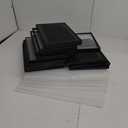 Kuject X-Large Shoe Storage Boxes Organizers Clear Plastic Stackable 12 Pack, Shoe Rack & Holder Substitute, Sneaker Containers, Toy Storage Organizer Bins for Entryway, Closet, Under Bed, Black