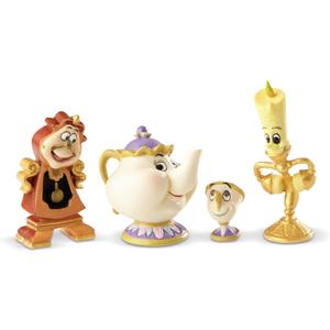 Enesco Disney Showcase Collection Tiny Beauty and The Beast Enchanted Objects Miniature Figurine Set- Set of 4 Resin Hand Crafted Painted Disney Mini Figurines Home Decor Statues, Various Size Enesco Disney Showcase Collection Tiny Beauty and The Beast Enchanted Objects Miniature Figurine Set- Set of 4 Resin Hand Crafted Painted Disney Mini Figurines Home Decor Statues, Various Size