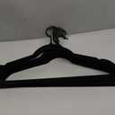 Pack of 30 Velvet Hangers, Space-Saving Heavy Duty Clothes Hangers for Suit, Non-Slip, 0.2 Inches Slim, 17.7 Inches Wide, 360 Swivel Black Hook - Black