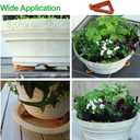 Plant Pot Feet & Risers - 12 Pcs of Planter Feet for Outdoor Pots,Plant Risers for Pots Outdoor,Pot Feets for Indoor Outdoor Planters & Gardening Plant Container (Brick-red)