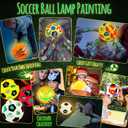 Paint Your Own Soccer Ball Lamp Kit, Soccer Gifts 3D Night Light, Art Supplies Creativity Arts and Crafts for Kids Ages 8-12, Birthday Christmas Gifts for Boys Girls Ages 3 4 5 6 7 8 9 10 11 12+